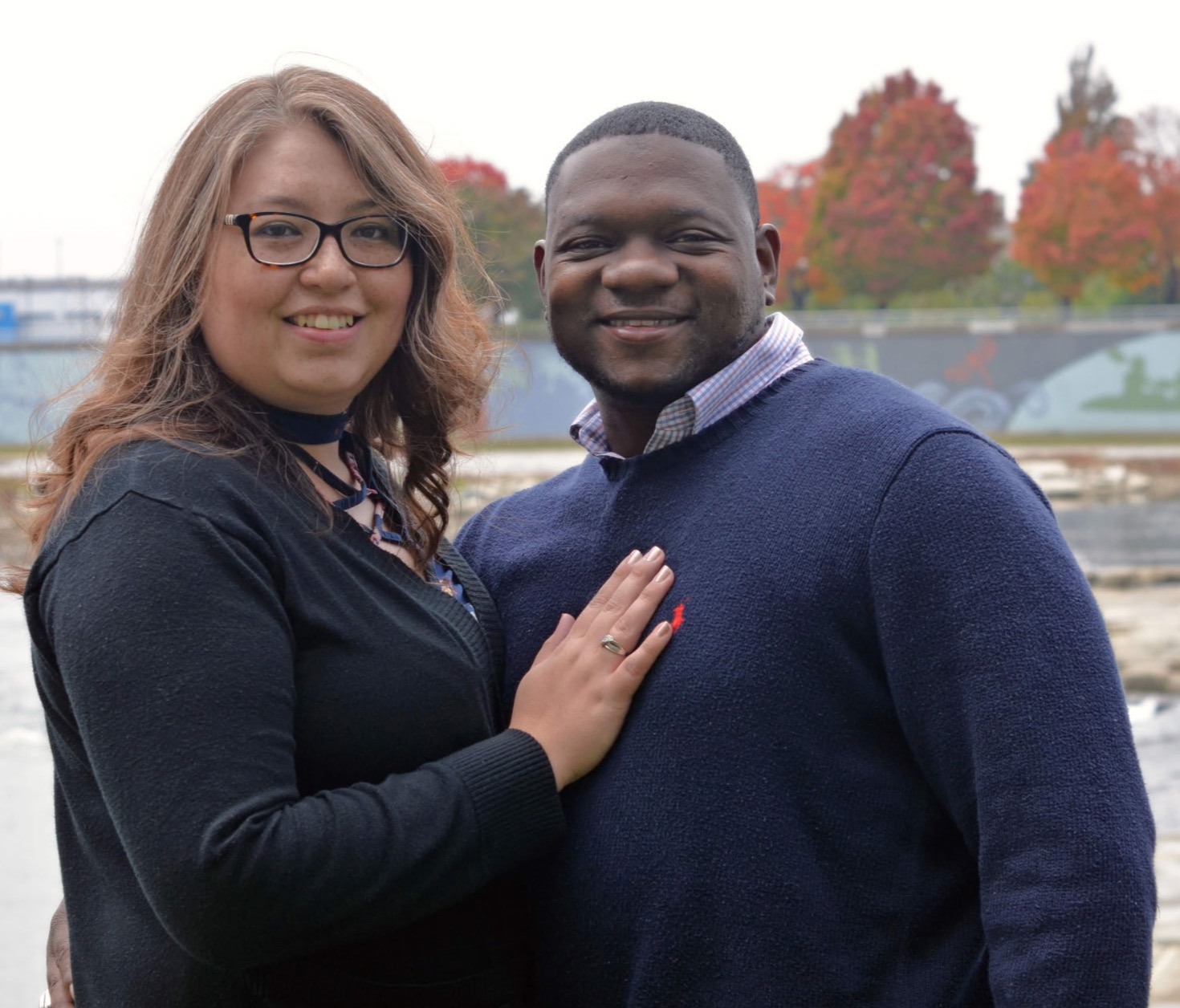 Antwan Lawrence, independent life insurance agent in Dayton, Ohio, with his wife